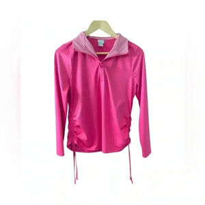 Zenergy by Chicos pink quarter zip top size 0.